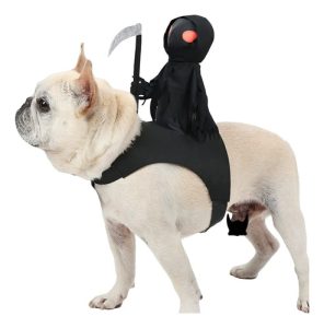 Disfraz De Jinete De La Muerte Para Perro Halloween - Imagen 9