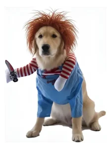 Disfraz Chucky Perro Raza Grande Mediano Halloween - Imagen 4