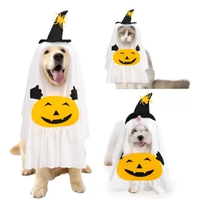 Disfraz Perro Fantasma Raza Mediana Pequeña Halloween - Imagen 5