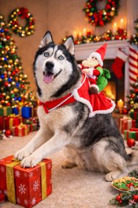 Disfraz Perro Pascuero Raza Grande Mediano Navidad - Imagen 3
