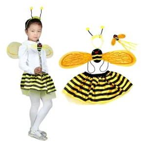 Disfraz De Abejita Para Niña 4 Piezas - Imagen 5