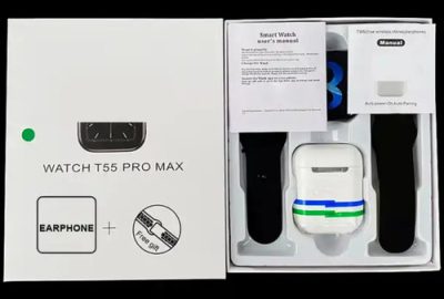 Smart Watch T55 Pro Max + Audífonos 2 correas - Imagen 5
