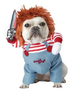 Disfraz Chucky Perro Raza Mediano Pequeña Halloween - Imagen 8