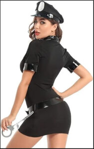 Atrevido Disfraz De Sexy Mujer Policia Accesorios Incluidos