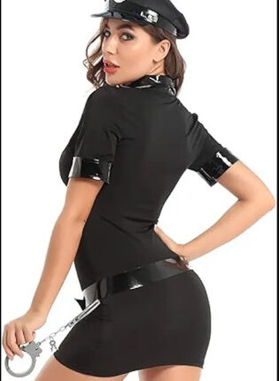 Atrevido Disfraz De Sexy Mujer Policia Accesorios Incluidos