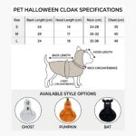 Capa Polar Halloween Para Perro - Fantasma, Calabaza O Murciélago - Imagen 4