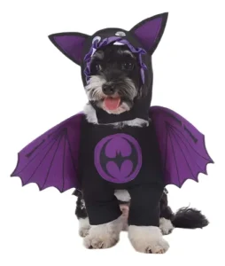 Disfraz Batman Morado Halloween Perro Pequeña