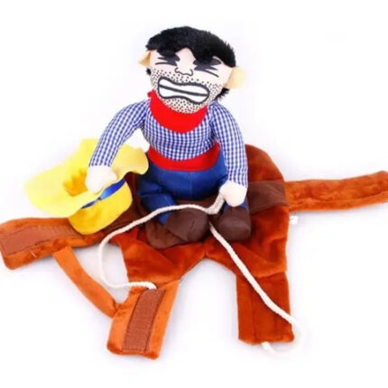Disfraz C/jinete Perro Raza Grande Mediana Vaquero Halloween