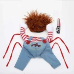 Disfraz Chucky Perro Raza Mediano Pequeña Halloween