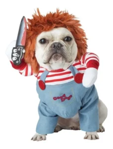 Disfraz Chucky Perro Raza Mediano Pequeña Halloween