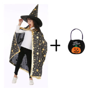 Disfraz De Bruja + Bolsita Para Pedir Dulces Niña