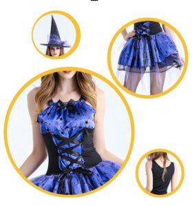 Disfraz De Bruja Hechicera Mujer Diferentes Tallas M L Y Xl
