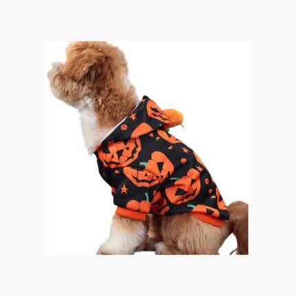 Disfraz de calabaza halloween perro polera c capucha tallas portada