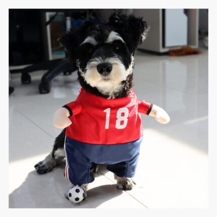 Disfraz de futbolista para perro halloween camiseta 02