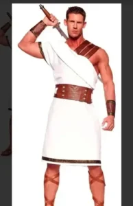 Disfraz De Gladiador Romano Para Hombres Halloween, Soldado Romano