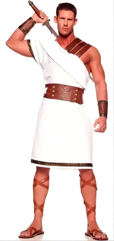 Disfraz De Gladiador Romano Para Hombres Halloween, Soldado Romano