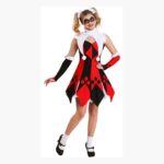 Disfraz De Harley Quinn Para Mujer Halloween Rojo Y Negro - Imagen 3