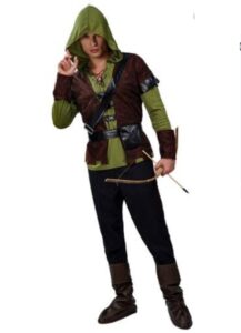 Disfraz De Hombre Robin Hood Para Adulto - Héroe Del Bosque Verde