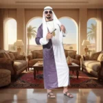 Disfraz De Jeque Árabe Magnate Petrolero Cosplay Príncipe De Dubai