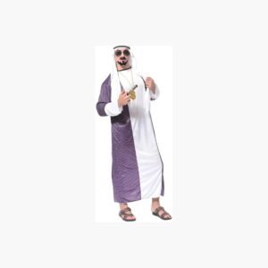Disfraz De Jeque Árabe Magnate Petrolero Cosplay Príncipe De Dubai