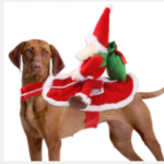 Disfraz De Jinete Navideño Para Perro - Christmas Rider