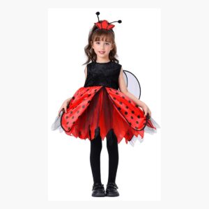 Disfraz De Mariquita Para Niña Halloween Con Alas
