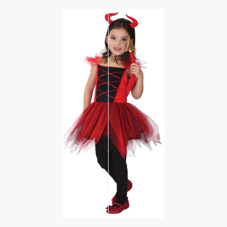 Disfraz de nina diablita halloween portada
