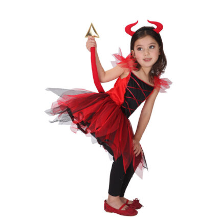 Disfraz De Niña Diablita Halloween