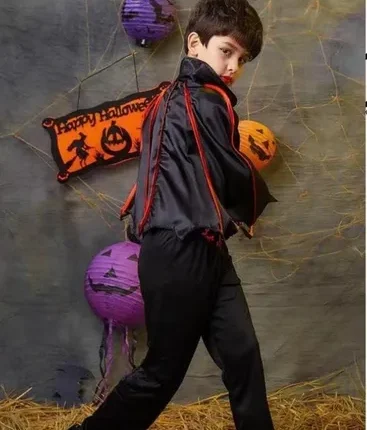 Disfraz De Niño Vampiro Halloween Dracula 100cm A 140cm