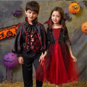 Disfraz De Niño Vampiro Halloween Dracula 100cm A 140cm