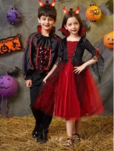Disfraz De Niño Vampiro Halloween Dracula 100cm A 140cm