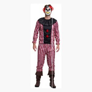 Disfraz De Payaso Diabólico Para Hombre Halloween