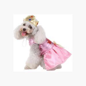 Disfraz De Perro Princesa Con Corona Halloween