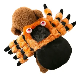Disfraz De Perro Tarantula Naranja Negra Halloween