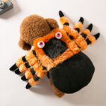 Disfraz De Perro Tarantula Naranja Negra Halloween