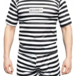 Disfraz De Prisionero Con Gorro Para Adulto - Halloween Y Fiestas