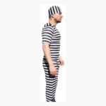 Disfraz De Prisionero Con Gorro Para Adulto - Halloween Y Fiestas