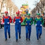 Disfraz De Super Mario Bros O Luigi Para Adultos Incluye Bigotes,