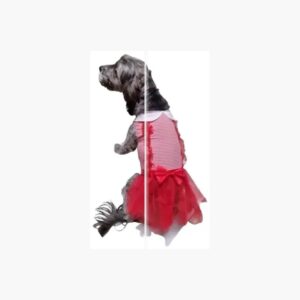 Disfraz Gótico Perro Raza Mediana Halloween Rojo O Negro