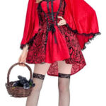 Disfraz Halloween Caperucita Roja Sexy Con Capa, Deluxe