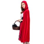 Disfraz Halloween Caperucita Roja Sexy Con Capa, Deluxe
