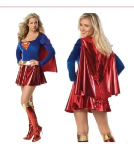 Disfraz Halloween Super Woman Super Girl Sexy Accesorios Incluidos