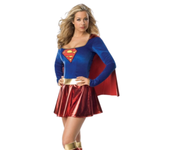 Disfraz Halloween Super Woman Super Girl Sexy Accesorios Incluidos