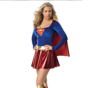 Disfraz Halloween Super Woman Super Girl Sexy Accesorios Incluidos