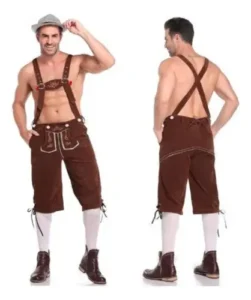 Disfraz Hombre Bávaro Alemán Oktoberfest Tipo Leñador Pantalons