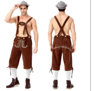 Disfraz Hombre Bávaro Alemán Oktoberfest Tipo Leñador Pantalons