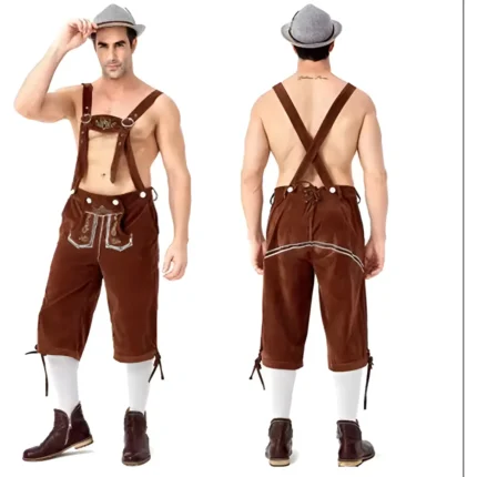 Disfraz Hombre Bávaro Alemán Oktoberfest Tipo Leñador Pantalons