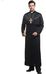 Disfraz Hombre De Sacerdote Sonata Disfraz Cura Halloween Incluye