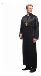 Disfraz Hombre De Sacerdote Sonata Disfraz Cura Halloween Incluye