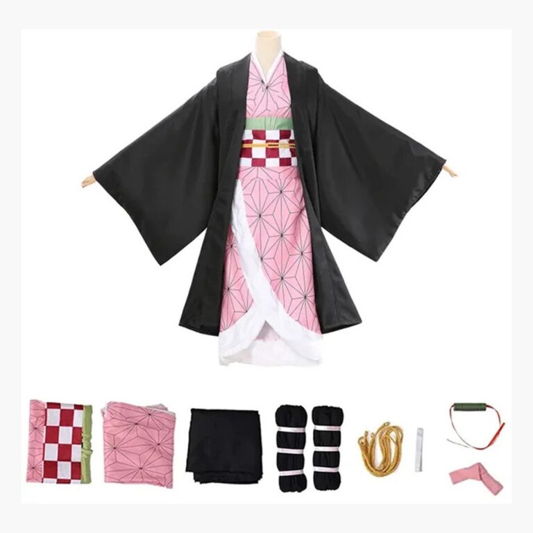 Disfraz nezuko kamado demon slayer cosplay portada